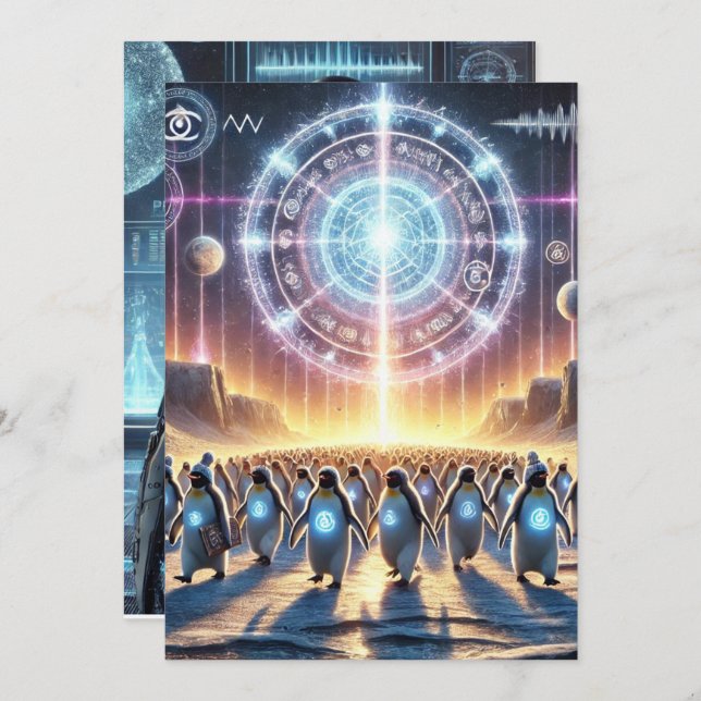 Convite Operação: Waddle Woke - Resistência ao Pinguim Cla (Frente/Verso)