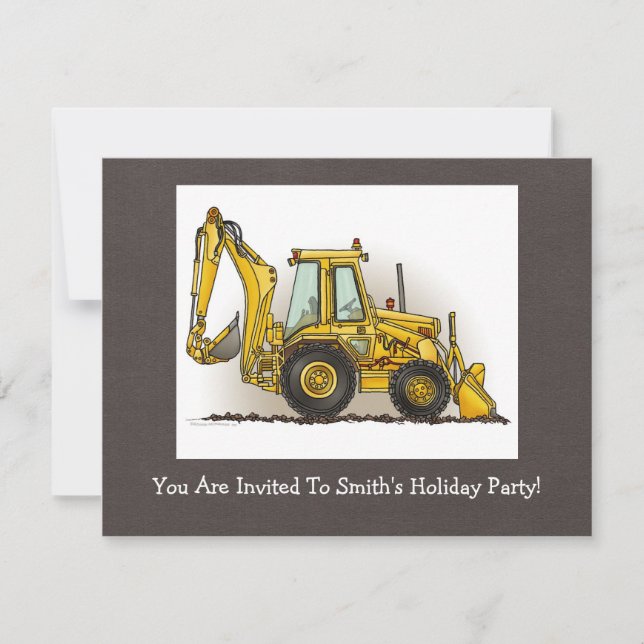 Convite Operador do Backhoe (Frente)