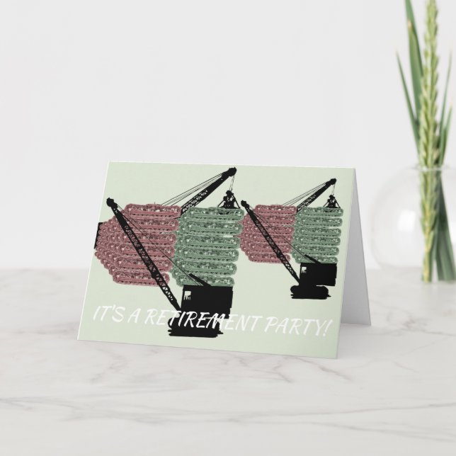 Convite Operating Engineer Retirement Party Invitation (Frente)