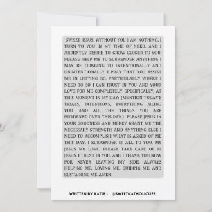 Convite Oração Diária da Renúncia