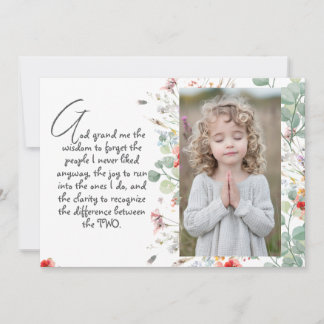 Convite Oração Personalizada da Sabedoria com Foto, Nome.