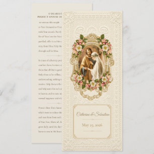 Convite Oração Tradicional de Casamento Católico