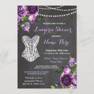 Convite oral para Biz Roxo do Chá lingerie