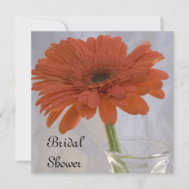 Convite Orange Gerber Daisy Chá de panela