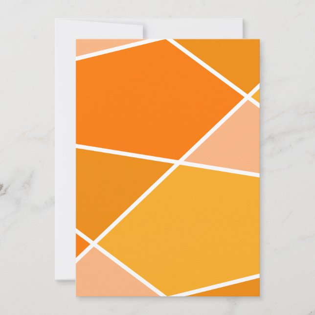 Convite Orange JanaiCreates ColorCollection Invitation (Frente)