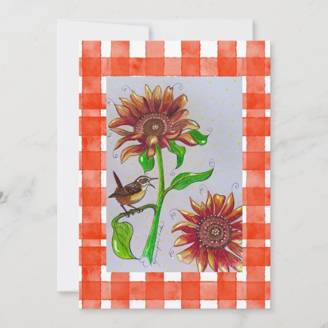 Convite Orange Wren (Frente)