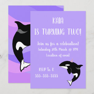 Convite Orca Birthday