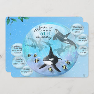 Convite Orca Snow Globe Invances