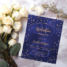 Convite orçamental festa de formatura do ano azul