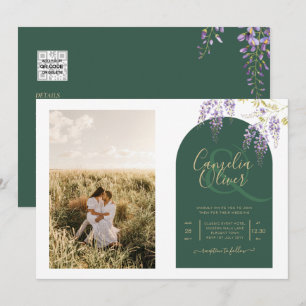 Convite Orçamento All-in1 FOTO Casamento Código QR Wisteri