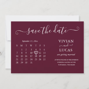 Convite Orçamento de Calendário Minimalista Moderno da Bor