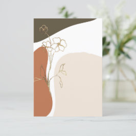 Convite Orçamento em branco Casamento floral moderno