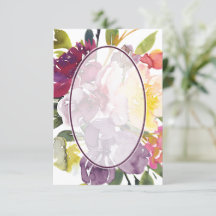 Orçamento em branco Casamento floral roxo e amarel