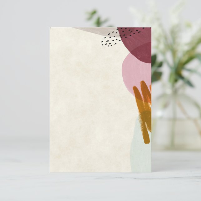 Convite Orçamento em branco Estilo moderno de pintura casa (Em pé/Frente)
