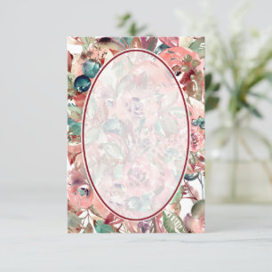 Convite Orçamento em branco Fundo de casamento floral lara