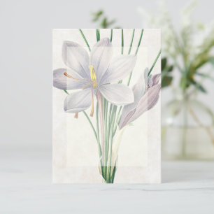 Convite Orçamento em branco Vintage blumen casamento 