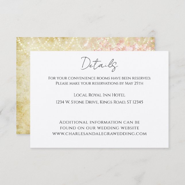 Convite Ordem cronológica dos eventos Gabinete de árvore F (Frente/Verso)