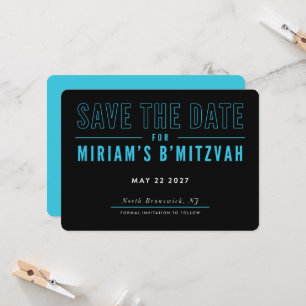 Convite ORDEM DE IMPRESSÃO para Cheryl - Bat Mitzvah STD d