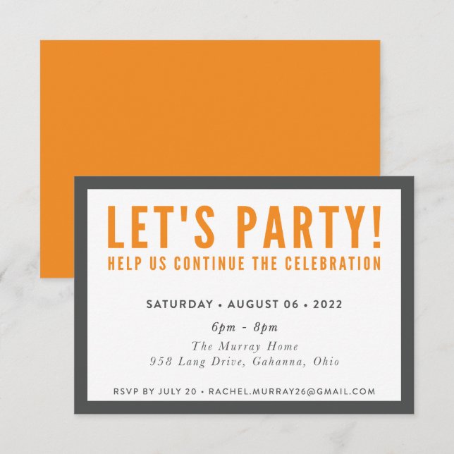 Convite ORDEM DE IMPRESSÃO para Rachel - insert do Anivers (Frente/Verso)