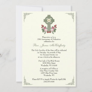 Convite Ordenação do Padre Rosas Celta