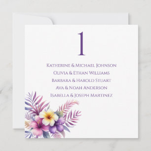 Convite Organograma de Casamento - Ilha de Aquarela Romanc