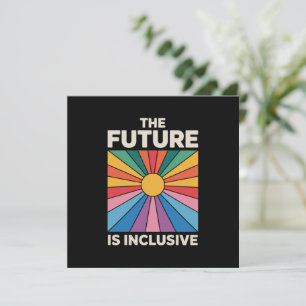 Convite Orgulho Arco-íris O Futuro é Inclusivo LGBTQ 