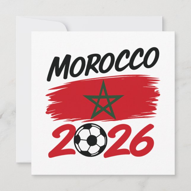 Convite Orgulho do Torcedor de Futebol Marrocos 2026  (Frente)