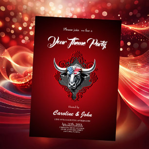 Convite Orgulho e força, um touro americano