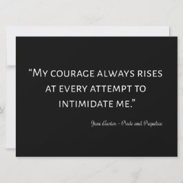 Convite Orgulho e Preconceito Citação I