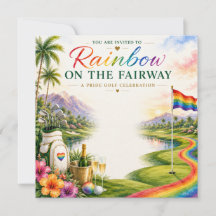 Orgulho Golfe Arco-íris no Fairway Celebração