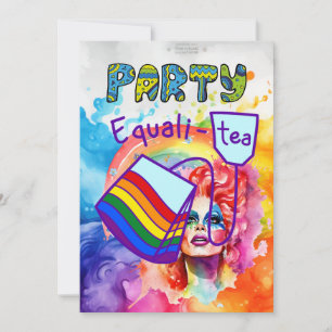 Convite Orgulho mês LGBT com arco-íris
