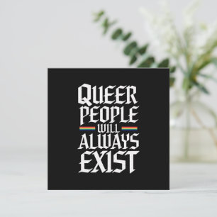 Convite Orgulho Queer Pessoas Queer Sempre Existirão 