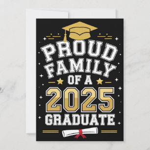 Convite Orgulhosa Família De Um Graduado De 2025 Na Format