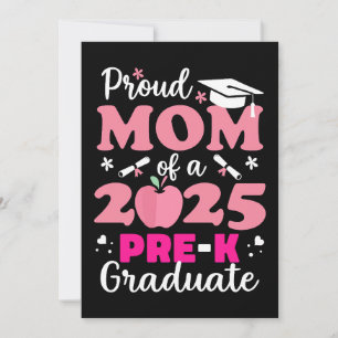 Convite Orgulhosa Mãe de Graduado Pré-Escolar 2025