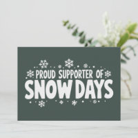 Orgulhoso Apoiador de Dias de Neve Floco de Neve d