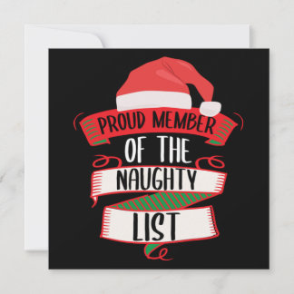 Convite Orgulhoso Membro Da Lista Maldita Presente De Nata
