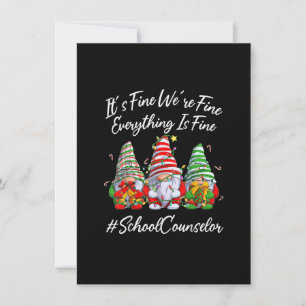 Convite Orientador Escolar Engraçado Tudo Está Bem Natal