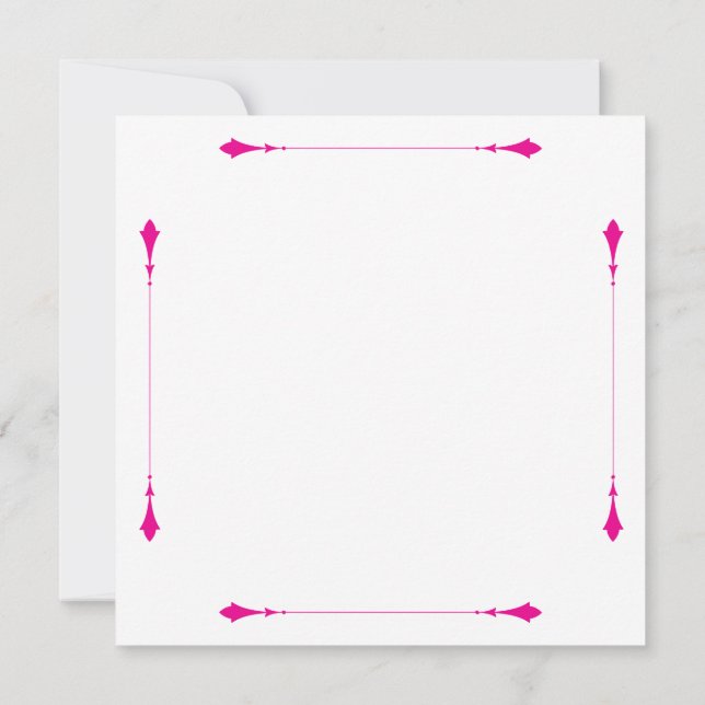 Convite Origami Kaleidoscope Invitation (Verso)