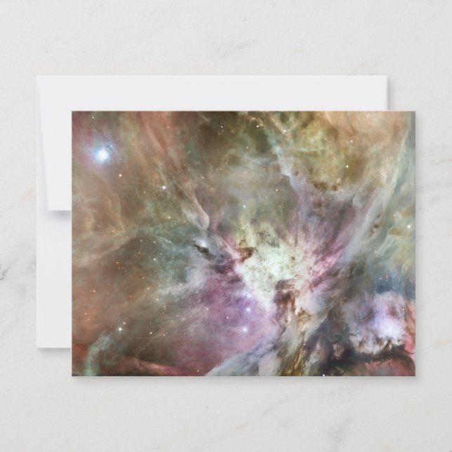Convite Orion Nebula Pastels (Frente)