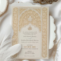 Ornamentado Árabe Design de Casamento Islâmico Lux