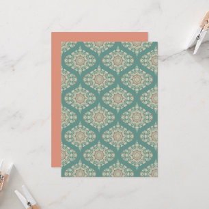Convite Ornamentado de imagem retrátil Mandala Damask