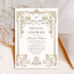Convite Ornamentado Vitoriano Grace Floral Chá de panela<br><div class="desc">Para mais personalização,  clique em "Personalizar este modelo" e,  em seguida,  em "Editar usando a Ferramenta Design". Na moda fácil de usar modelos de casamento,  mais itens disponíveis na loja (convites,  rsvp,  cartas de agradecimento,  papelaria e decoração). Se precisar de ajuda ou itens correspondentes,  entre em contato comigo.</div>
