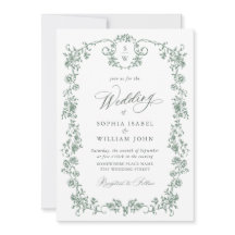 Ornamentado vitoriano Grace Floral Wedding Código