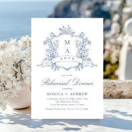 Convite Ornamentado vitorioso Crest REHEARSAL JANTO QR cód