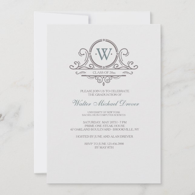 Convite Ornamental Vintage 4 (Frente)