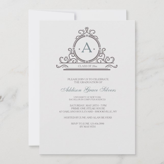 Convite Ornamental Vintage 5 (Frente)