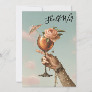 Convite *~* Ornate 3 A101 Coquetel FOTO  DESPEDIDA DE SOLT