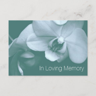 Convite Orquídea em celebração Loving da memória 8 da