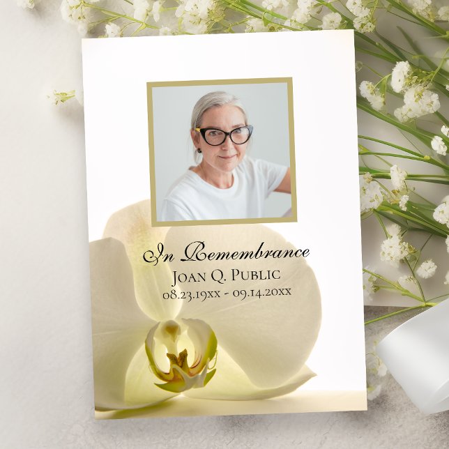 Convite Orquídea Flor da Morte Branca Memorial (Criador carregado)