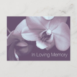Convite Orquídea no amor à memória 4 Celebração da vida